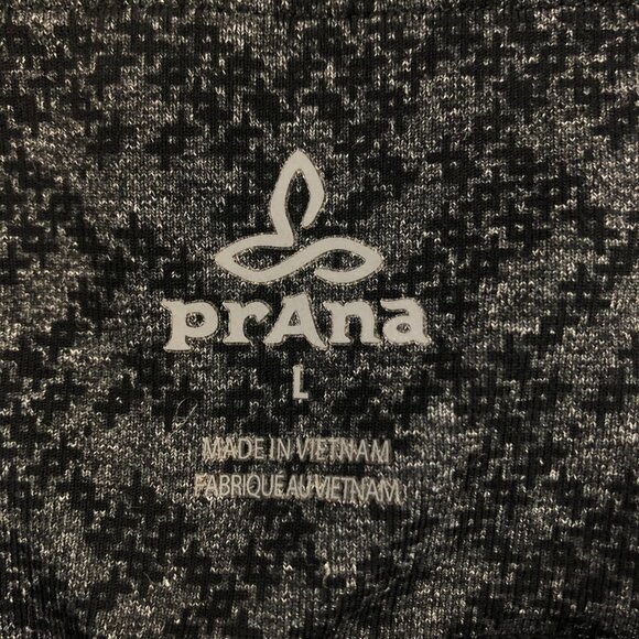 Prana Ashley Gray & Black Cropped Yoga Legging - Picture 3 of 8